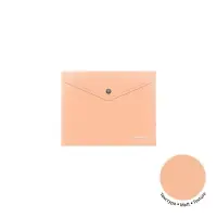 Папка-конверт на кнопке А5+, 180 мкм, ErichKrause "Matt Pastel Bloom", тиснение "песок", непрозрачная, микс