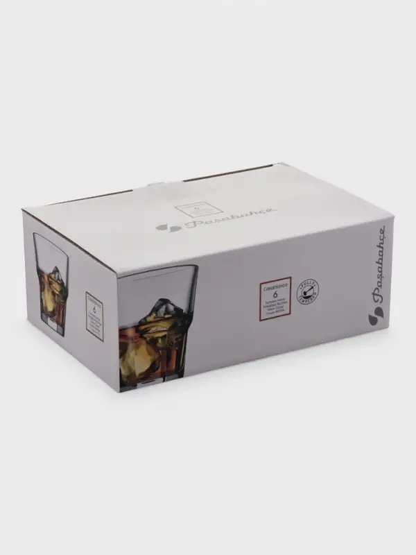 Набор стаканов Paşabah&ccedil;e Casablanca, 265 мл, 6 шт., стекло, прозрачный