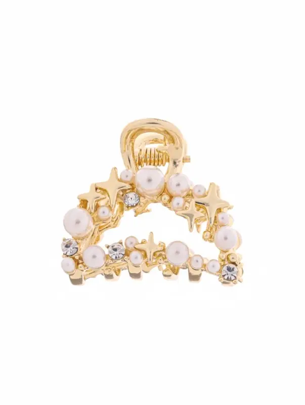 Крабик для волос &laquo;Саманта галант&raquo;, дуга, 3 см, золотистый