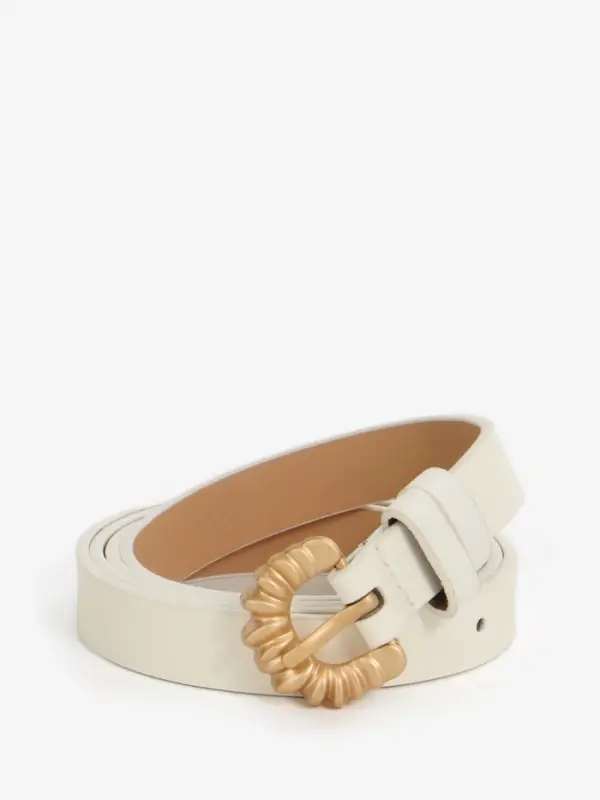 Ремень жен 03-01-01-01, Март2514, 1,8*0,3*110 см, без винта, пряж золото, 1 прокол,