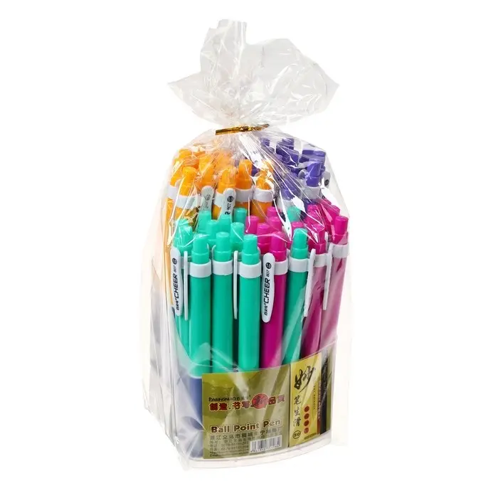 Ручка шариковая автоматическая 1.0 мм синяя, с резиновым держателем, корпус МИКС Ручка шариковая автоматическая 1.0 мм синяя, с резиновым держателем, корпус МИКС