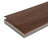 Плитка виниловая самоклеящаяся 91х15 см, темный бук