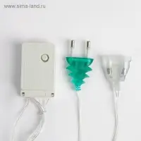 Гирлянда &laquo;Занавес&raquo; 2&times;1.5 м с насадками &laquo;Шарики&raquo;, IP20, прозрачная нить, 360 LED, свечение мульти, 8 режимов, 220 В