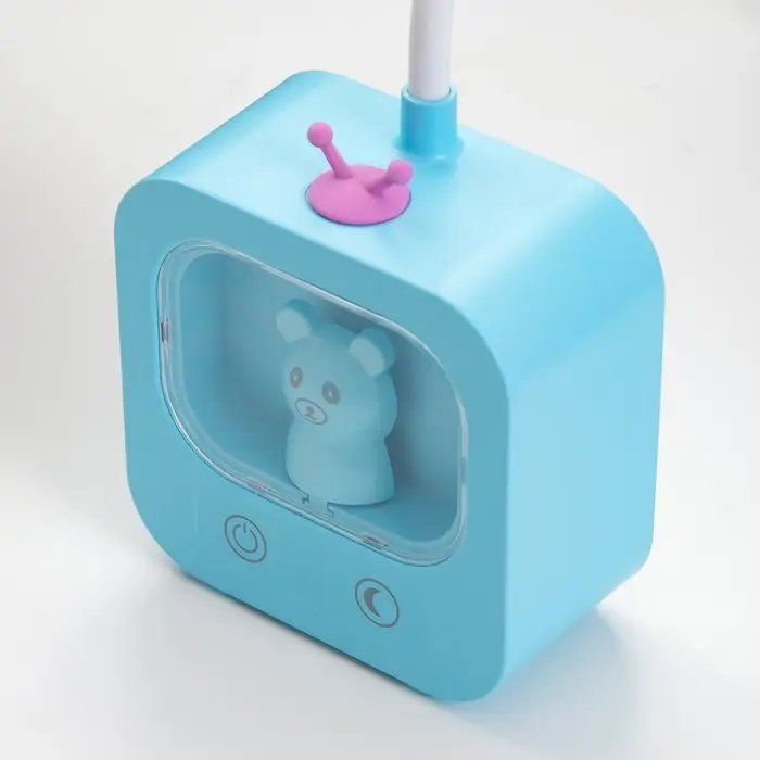 Лампа настольная RISALUX &laquo;Мишка&raquo;, светодиодная, 5 Вт, USB, АКБ, МИКС, 5&times;10&times;43 см