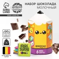 Шоколад подарочный, на 1 сентября «Снова в школу», (5 г х 6 шт)
