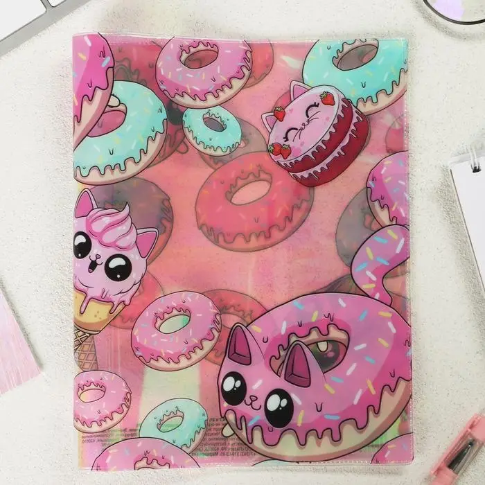 Обложка для тетрадей &laquo;Пончик&raquo;, 34.7&times;21.1 см