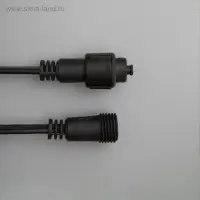 Гирлянда &laquo;Занавес&raquo; 2&times;6 м, IP44, УМС, тёмная нить, 1440 LED, свечение синее, 220 В