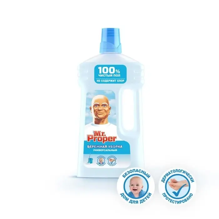 Средство для мытья полов Mr.Proper "Бережная уборка", 1 л