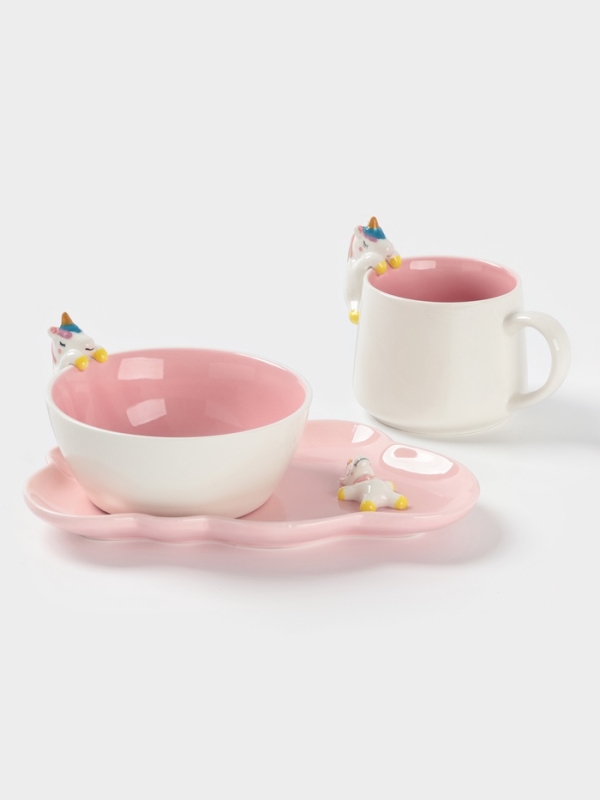 Набор детской посуды "Радужный единорог"