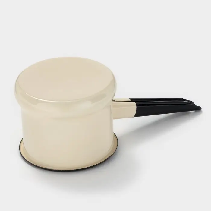 Ковш эмалированный, 1 л, слоновая кость