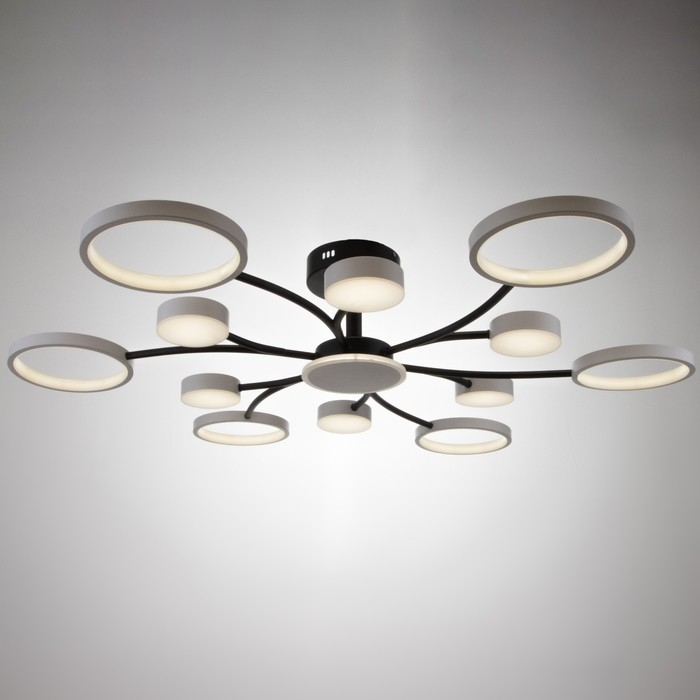 Люстра с ПДУ 2299/13WT LED 256Вт 3000-6000К белый 106х106х18 см BayerLux