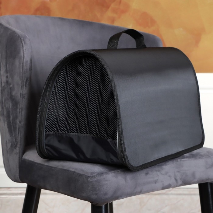 Сумка - переноска для животных жесткая №3, нейлон, 43 х 23 х 26 см, черная Сумка - переноска для животных жесткая №3, нейлон, 43 х 23 х 26 см, черная