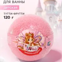 Бомбочка для ванны детская, аромат: тутти-фрутти, 120 г, &laquo;Винкс&raquo;