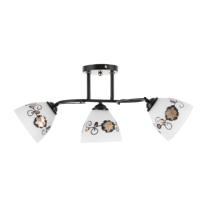 Люстра Люстра "Арья" 3хЕ27 40Вт черный 58х26 см