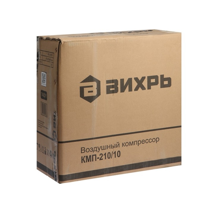 Компрессор Вихрь КМП-210/10, коаксиальный, 220 В, 1.6 кВт, 8 бар, 210 л/мин, 10 л Компрессор Вихрь КМП-210/10, коаксиальный, 220 В, 1.6 кВт, 8 бар, 210 л/мин, 10 л