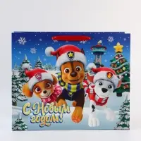 Пакет подарочный «С Новым годом!», Щенячий патруль,  XL 40 × 49 × 19 см