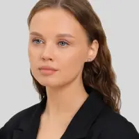 Серьги QF &laquo;Сердечки&raquo;, набор 3 пары, розовый в серебре