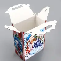 Подарочная новогодняя коробка &laquo;На катке&raquo;, для сладких подарков, 17.8&times;10&times;32.5 см
