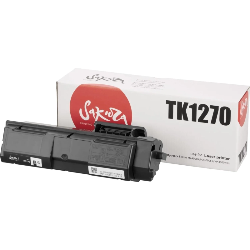 Тонер-картридж Sakura TK-1270 чер.для Kyocera ECOSYS MA4000x/MA4000fx