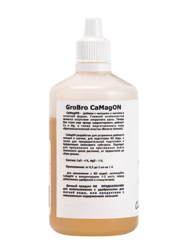 Удобрение для гидропоники  Удобрение для гидропоники "GroBro" Хелатный CaMagON, 100мл