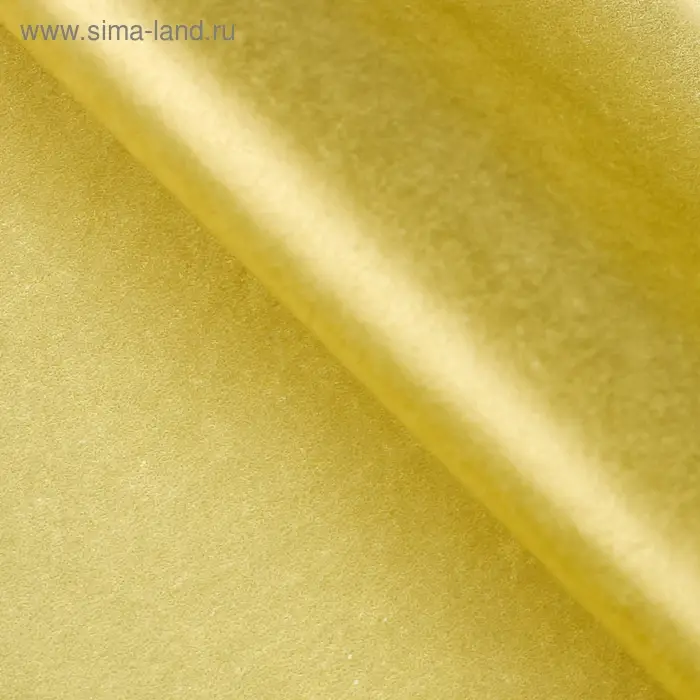 Бумага упаковочная тишью, золотая, 50 см × 66 см Бумага упаковочная тишью, золотая, 50 см × 66 см