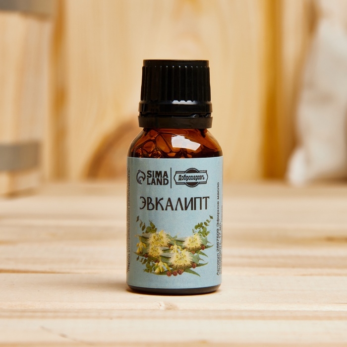 Эфирное масло Эфирное масло "Эвкалипт", флакон-капельница, 17 мл "Добропаровъ"