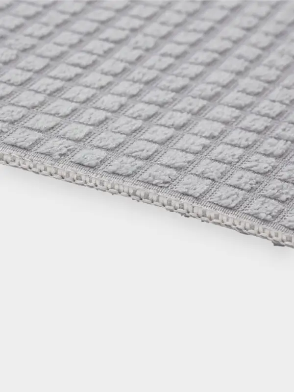 Коврик для сушки посуды "Квадарты" 38х30 см, цвет серый