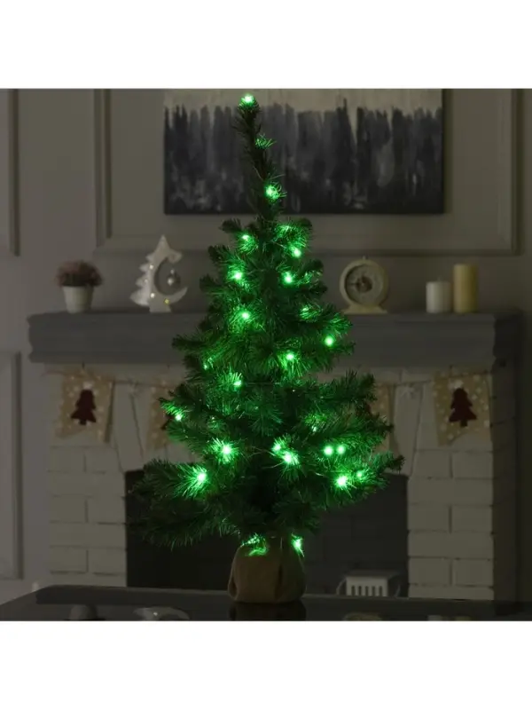 Гирлянда &laquo;Нить&raquo; 5 м, роса, IP20, серебристая нить, 50 LED, пульт ДУ, свечение RGB, USB