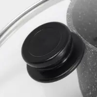 Крышка для сковороды и кастрюли Доляна, d=24 см, нержавеющий обод, пластиковая ручка, стекло, прозрачная