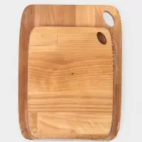 Набор разделочных досок, 2 шт., 27.5&times;21 см,22.2&times;17 см, дерево берёза, пропитаны минеральным маслом