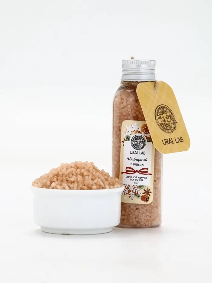 Жемчуг для ванны во флаконе, 85 г, аромат имбирный пряник, URAL LAB Жемчуг для ванны во флаконе, 85 г, аромат имбирный пряник, URAL LAB