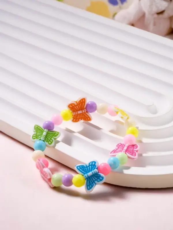 Браслет детский «Выбражулька» бабочки порхающие, МИКС Браслет детский «Выбражулька» бабочки порхающие, МИКС