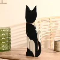 Сувенирный набор дерево "Черно-белые кошки" (50х40х30) 7х25х50 см