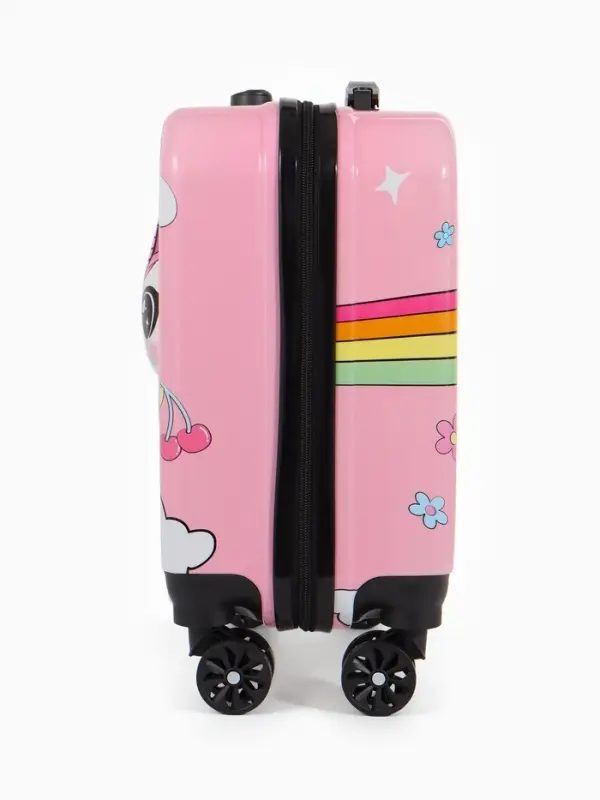 Чемодан дет Единорог 18 Чемодан дет Единорог 18", 35*22*27 см, отдна молнии, код.замок, 4 колеса,