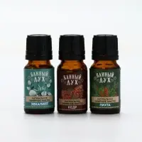 Эфирное масло, набор 3 шт х 10 мл, Банный Дух Эфирное масло, набор 3 шт х 10 мл, Банный Дух
