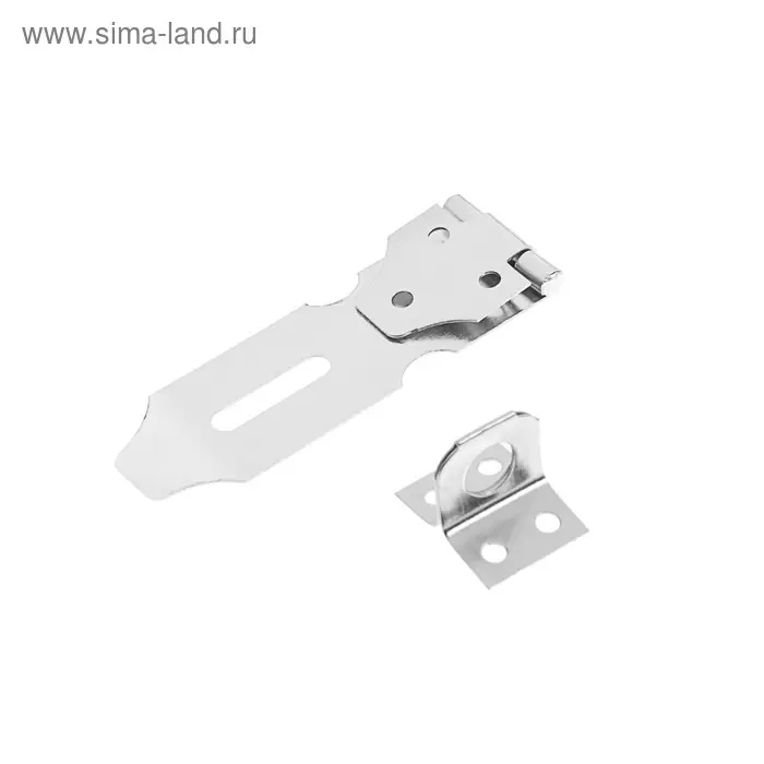 Накладка с проушиной для навесного замка, 75 мм, нержавеющая сталь Накладка с проушиной для навесного замка, 75 мм, нержавеющая сталь