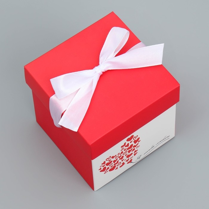 Коробка подарочная складная, упаковка, &laquo;Люблю тебя&raquo;, 10 х 10 х 10 см