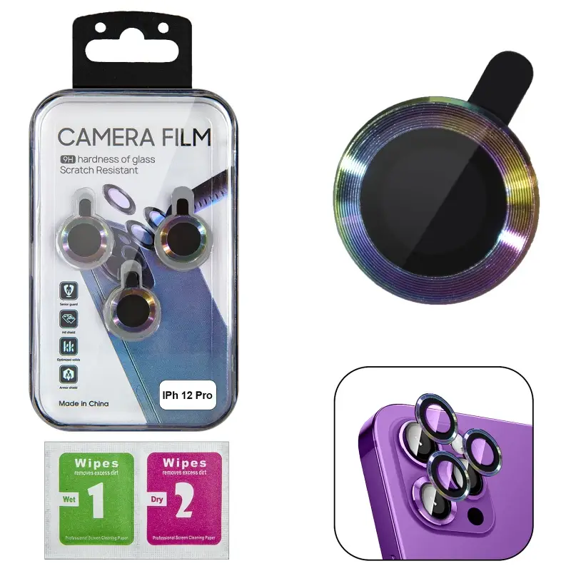 Защитное стекло для камеры iPhone 12 Pro градиент