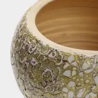 Банка для сыпучих продуктов, 13&times;13&times;12 см, бамбук