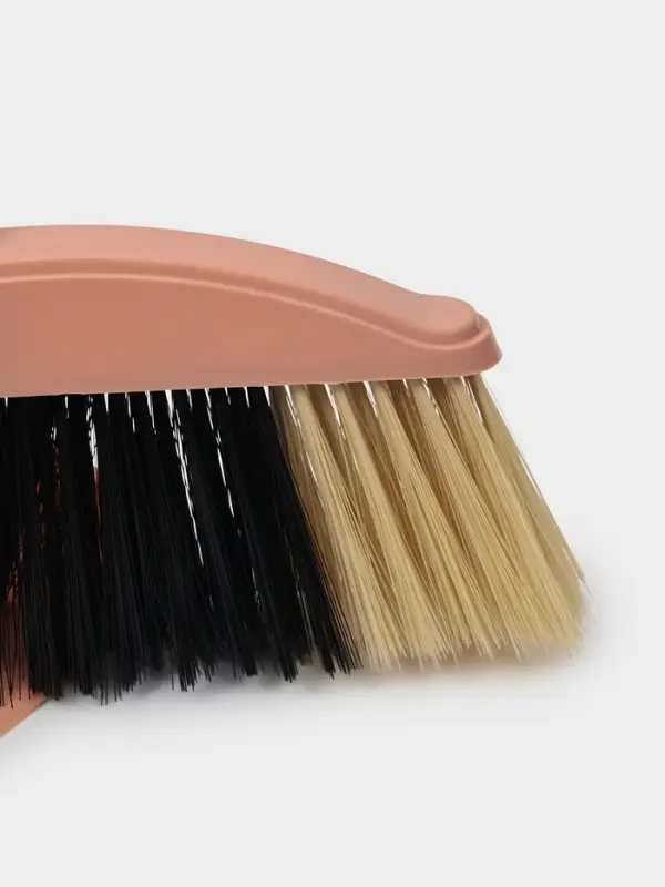 Щётка для пола: совок 24&times;25&times;81 см, щётка 24 см, персиковая