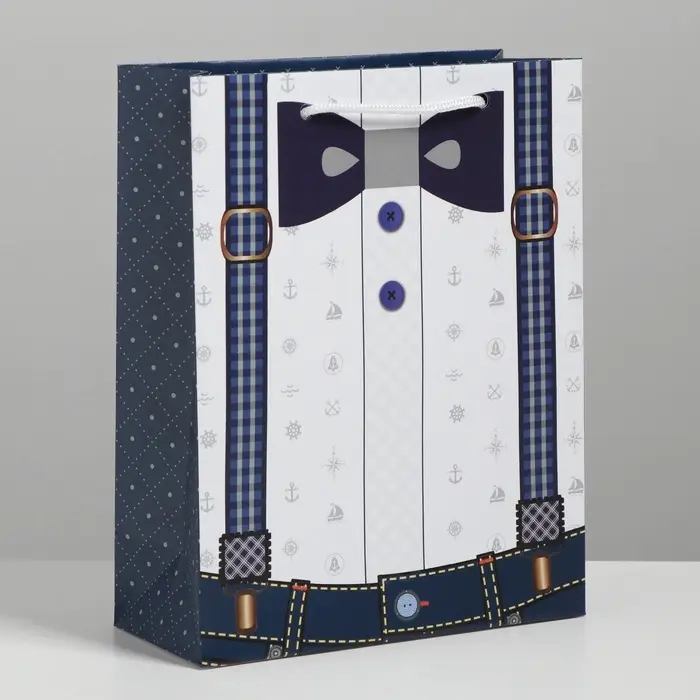 Пакет подарочный ламинированный, упаковка, «Деловой мужчина», MS 18 х 23 х 8 см Пакет подарочный ламинированный, упаковка, «Деловой мужчина», MS 18 х 23 х 8 см