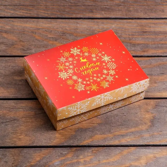 Подарочная коробка сборная «Зимняя сказка», 16.5×12.5×5.2 см Подарочная коробка сборная «Зимняя сказка», 16.5×12.5×5.2 см