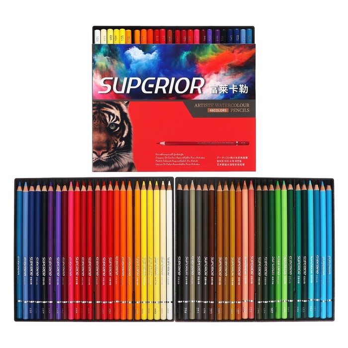 Карандаши акварельные 48 цветов, в картонной коробке WCP-48 Карандаши акварельные 48 цветов, в картонной коробке WCP-48