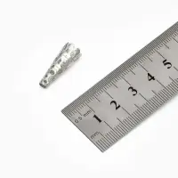 Шапочки для бусин (набор 10 шт.), СМ-103-1, 22&times;9 мм, цвет серебро