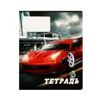 Тетради 10 штук, 24 листа в линию Calligrata Street racing, обложка мелованный картон, ВД-лак, блок офсет, 5 видов по 2 штуки