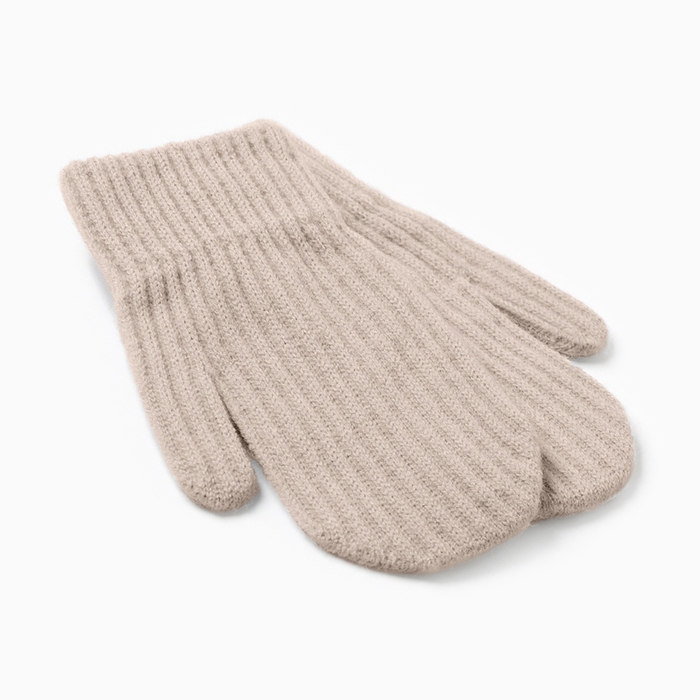 Варежки детские MINAKU, цв. бежевый 18 см Варежки детские MINAKU, цв. бежевый 18 см