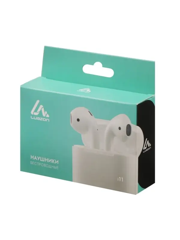 Наушники беспроводные Luazon i11, TWS, вкладыши, Bluetooth 5.0, 35/300 мАч, сенсор, белые Наушники беспроводные Luazon i11, TWS, вкладыши, Bluetooth 5.0, 35/300 мАч, сенсор, белые