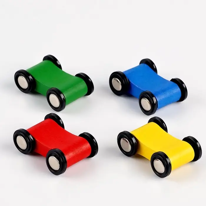Деревянные машинки для автотрека &laquo;Скорость&raquo;, набор 4 шт.