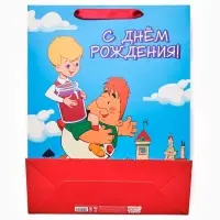 Пакет подарочный детский &laquo;Малыш и Карлсон&raquo;, L 31&times;40&times;11.5 см