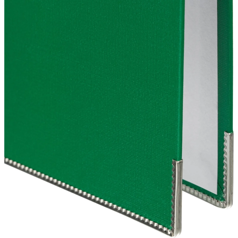 Папка-регистратор 50мм зелен_бюджет, ПБП1, мет угол, реестр